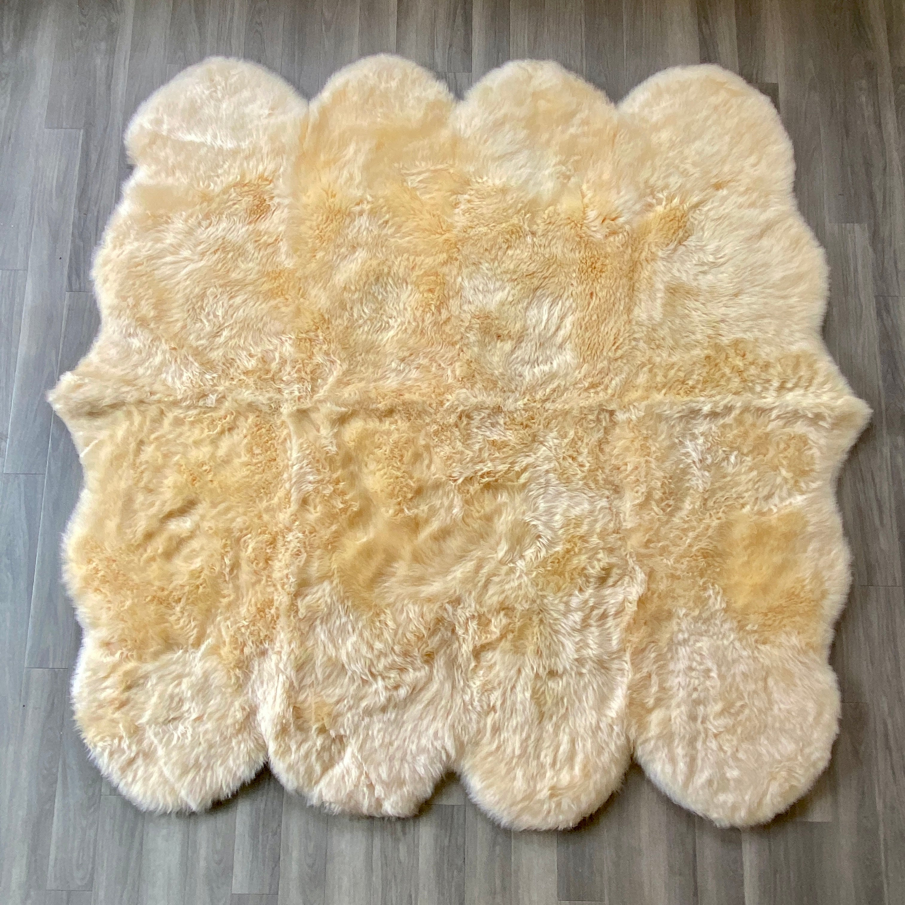 Cream Sheepskin Rug (Octo)