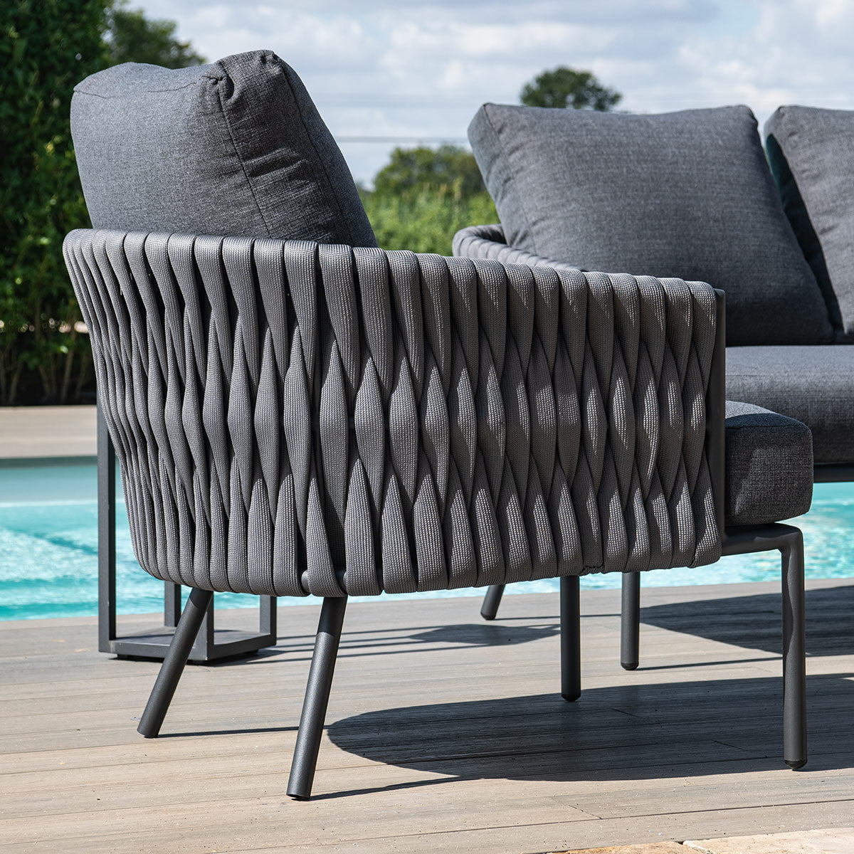 Marina Outdoor Fabric 3 Seat Sofa Set