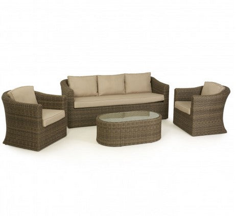Winchester Rattan 3 Seat Sofa Set with Coffee Table