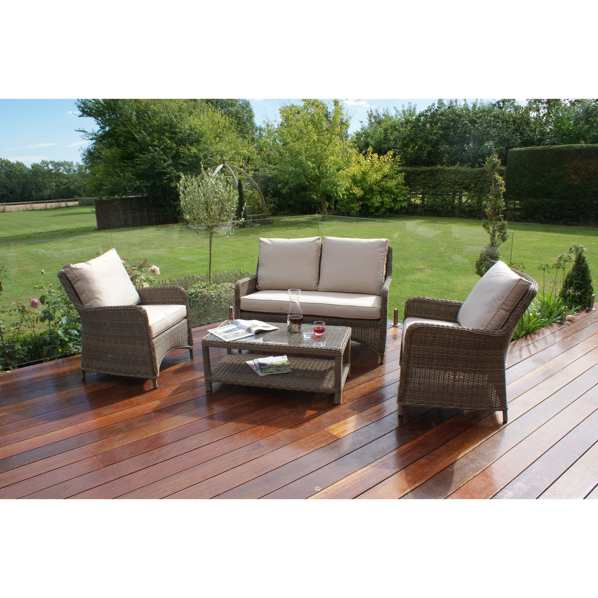 Winchester Rattan Heritage Square Sofa Set Arthur Cameron