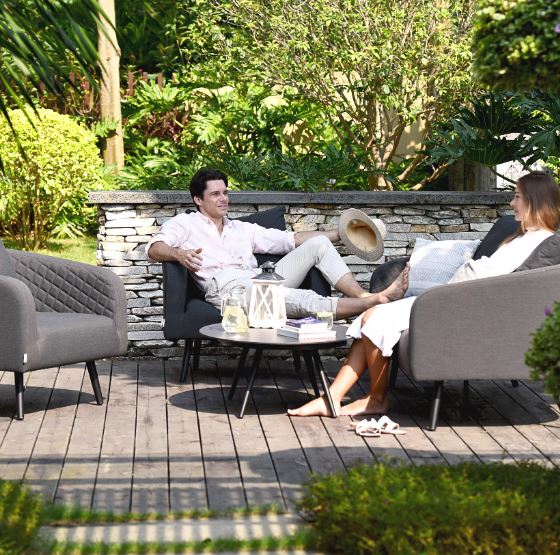 Ambition 2 Seat Outdoor Fabric Garden Lounge Set