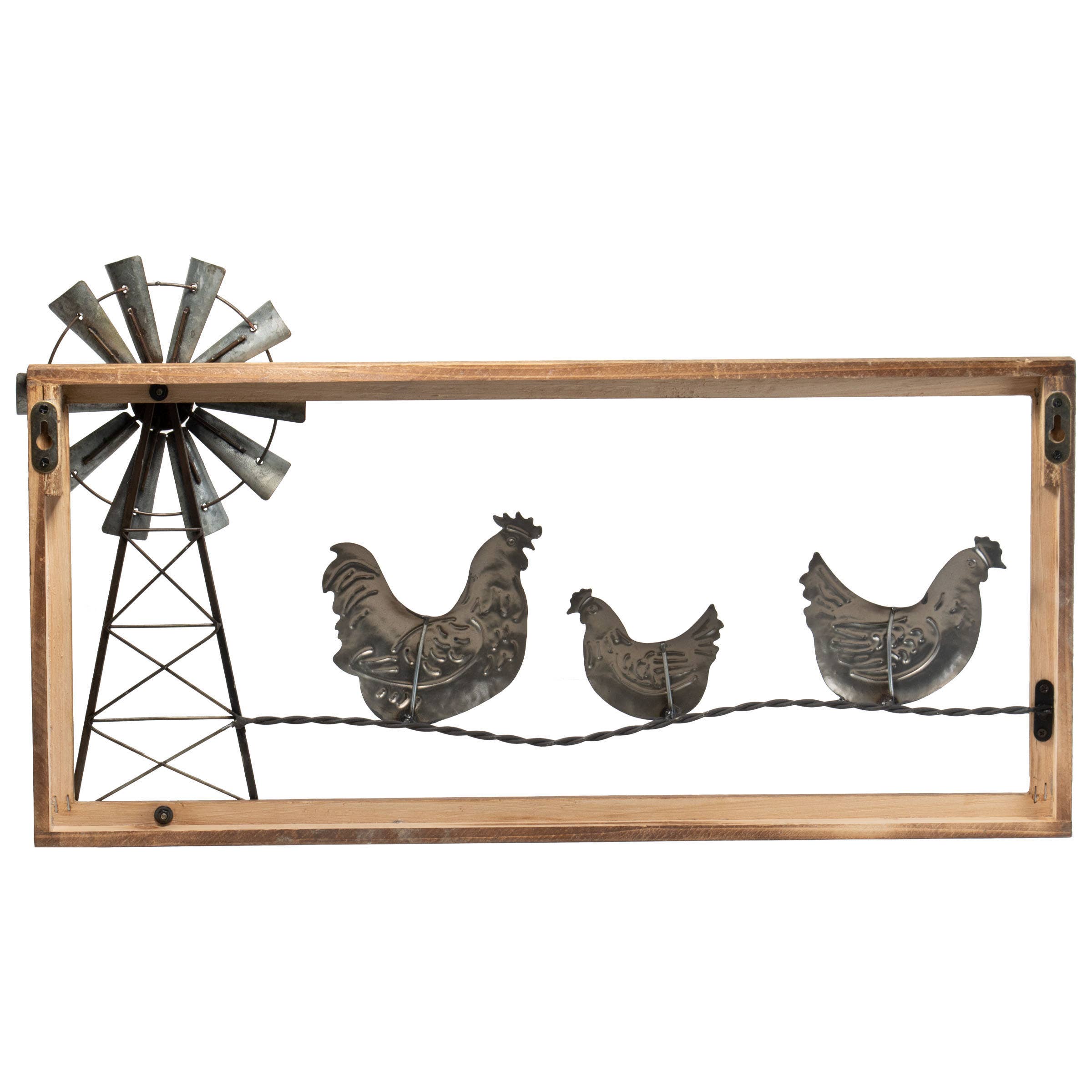 Chicken Windmill Wall Art