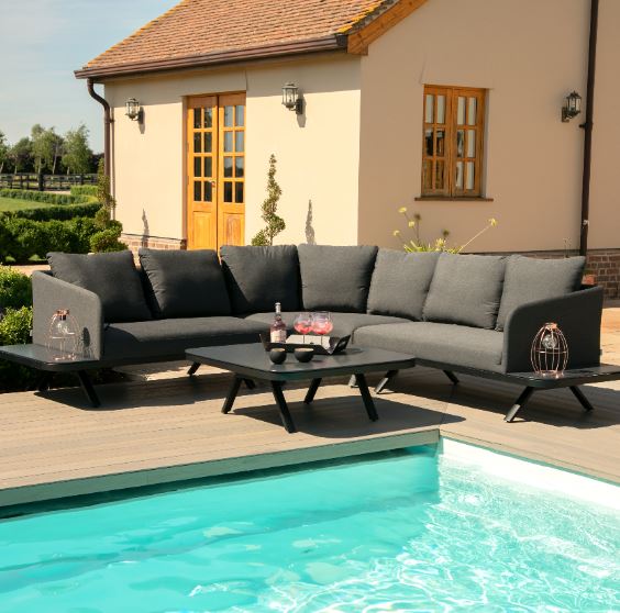 Cove Corner Sofa Outdoor Fabric Garden Lounge Set