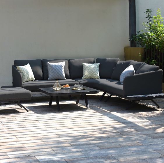 Cove Large Corner Sofa Outdoor Fabric Garden Lounge Set