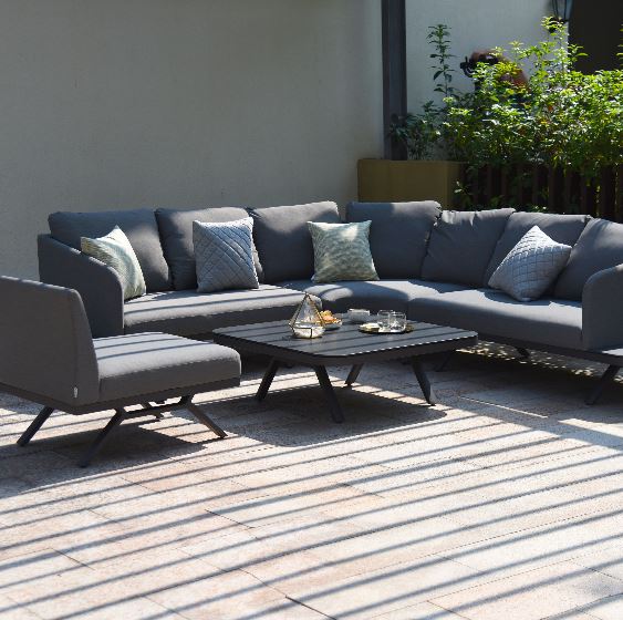 Cove Large Corner Sofa Outdoor Fabric Garden Lounge Set