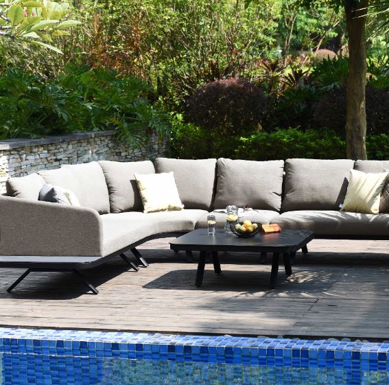 Cove Large Corner Sofa Outdoor Fabric Garden Lounge Set