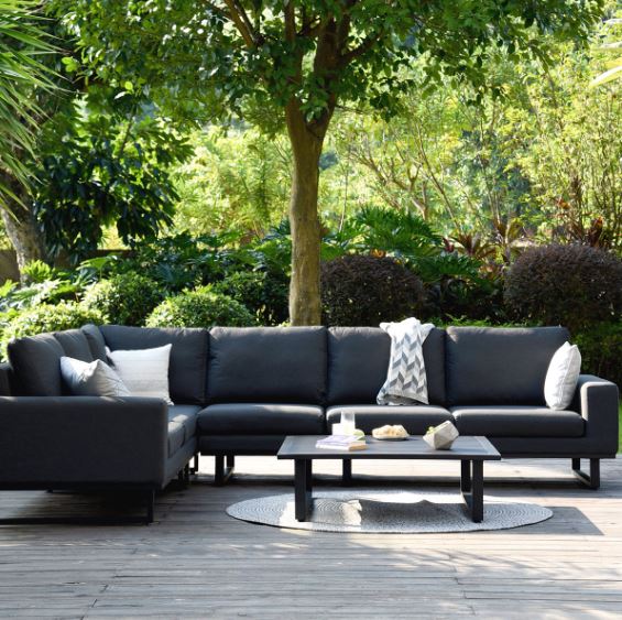 Ethos Large Corner Sofa Outdoor Fabric Garden Lounge Set