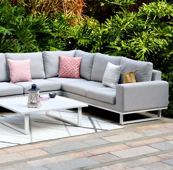 Ethos Large Corner Sofa Outdoor Fabric Garden Lounge Set