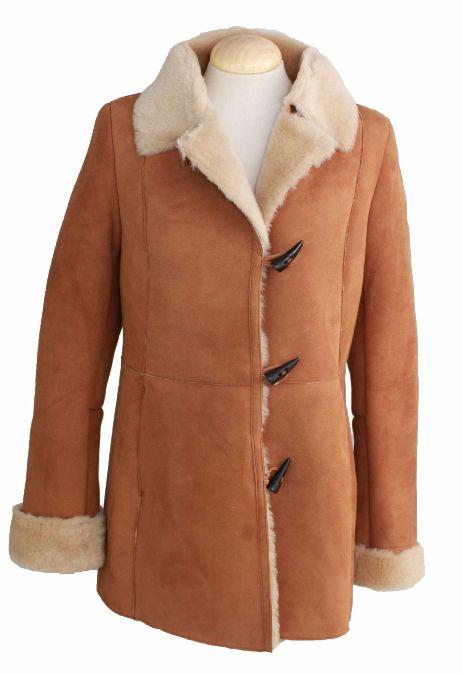 Ladies 'Anna' Suede Sheepskin Coat