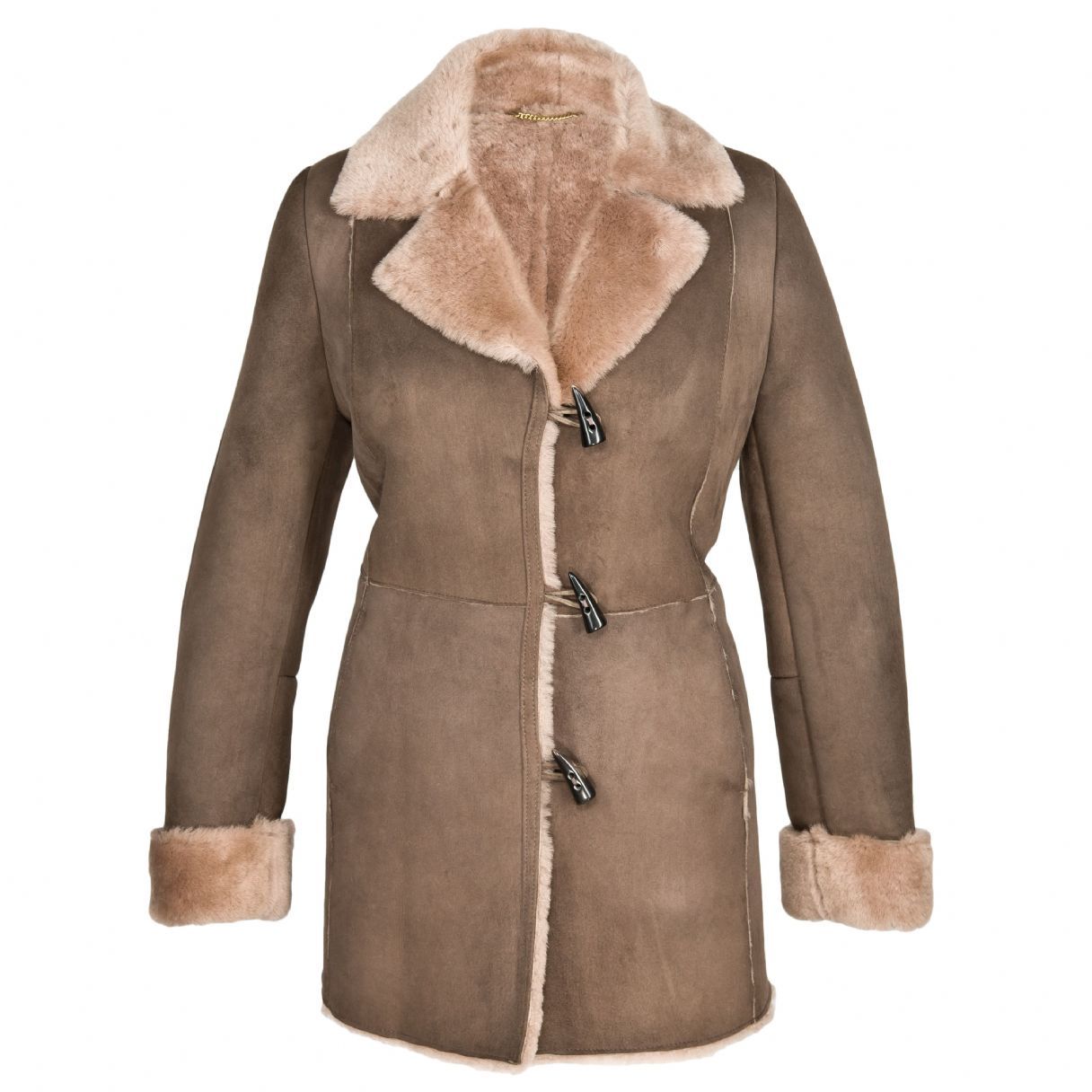 Ladies 'Anna' Suede Sheepskin Coat