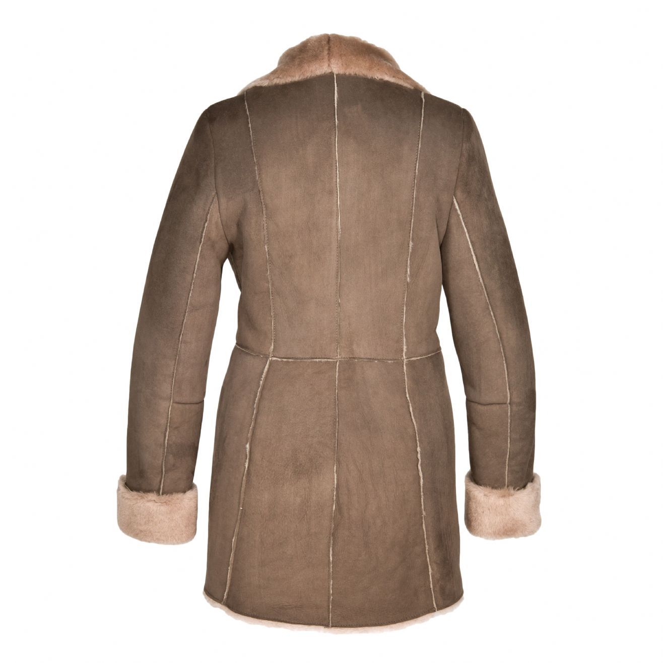 Ladies 'Anna' Suede Sheepskin Coat