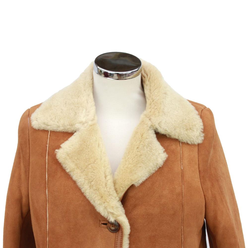 Ladies 'Annette' Suede Leather Sheepskin Coat