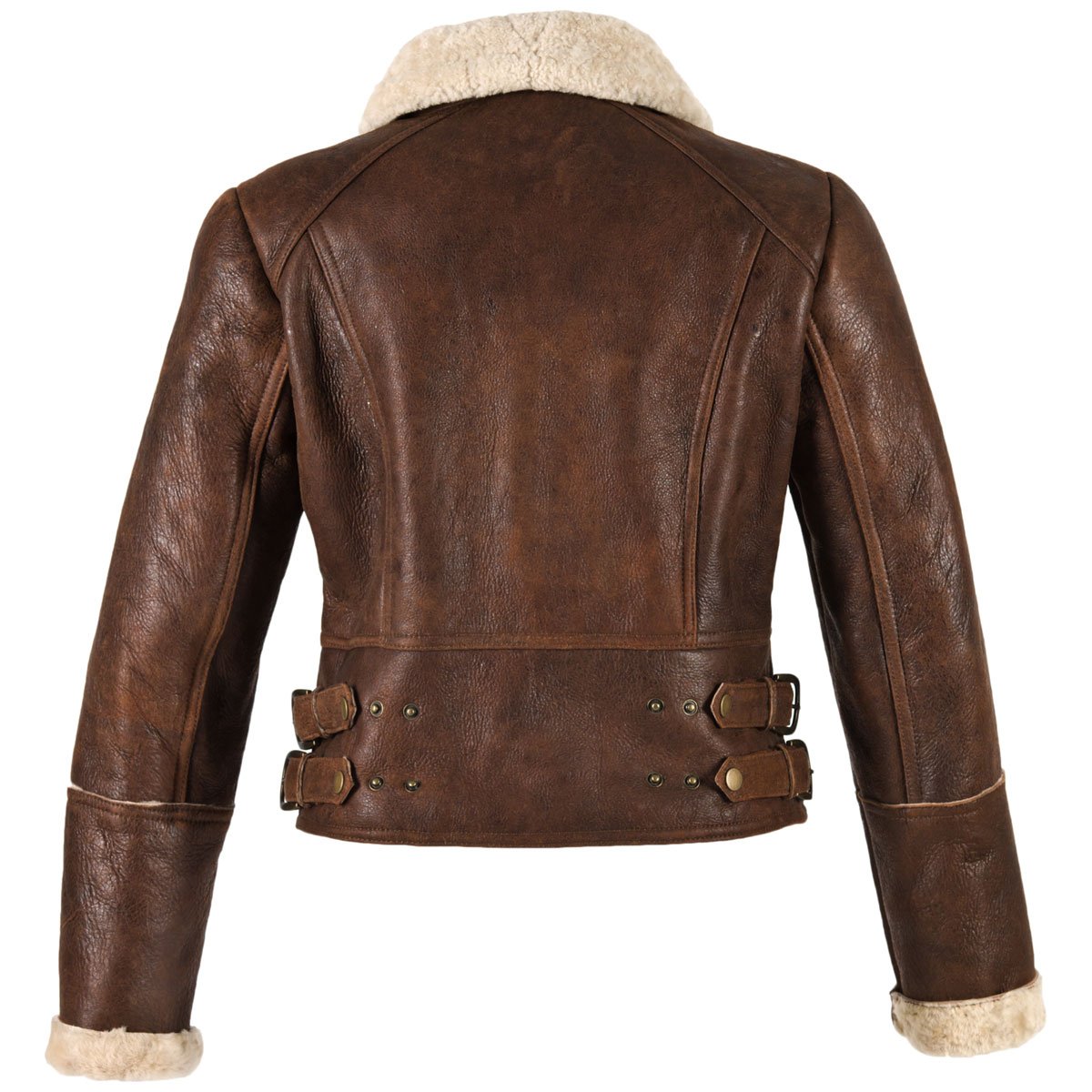 Ladies 'Ella' Short Leather Sheepskin Jacket