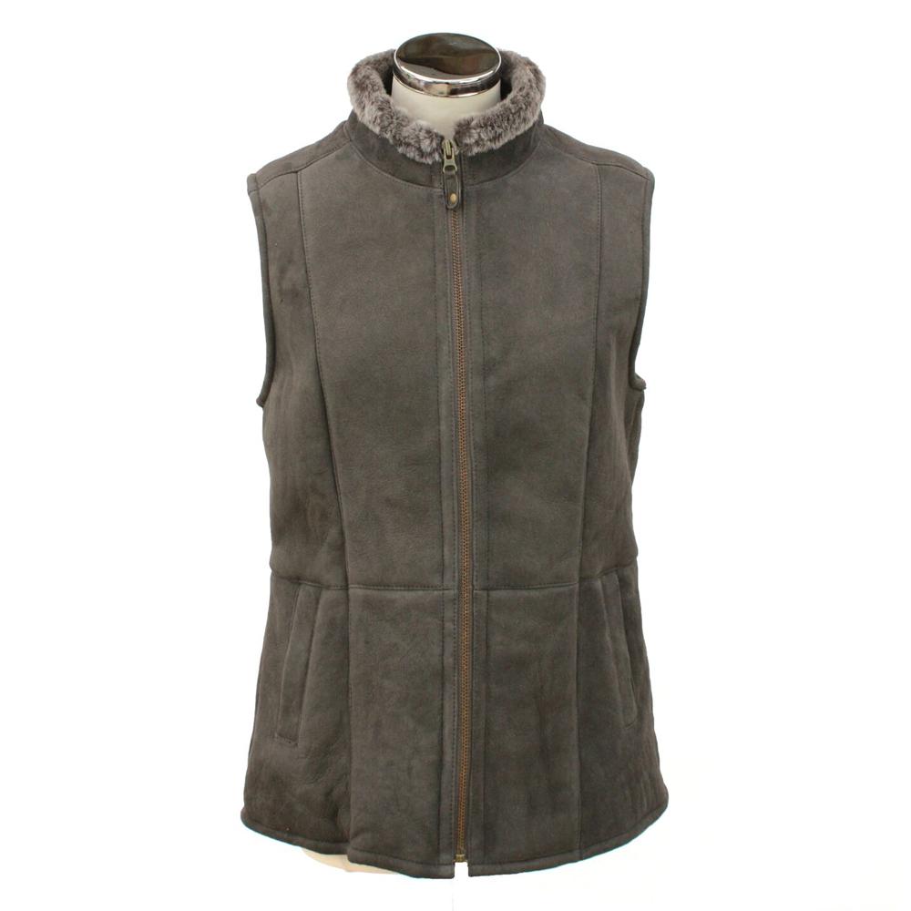 Ladies 'Gilly' Leather Sheepskin Gilet