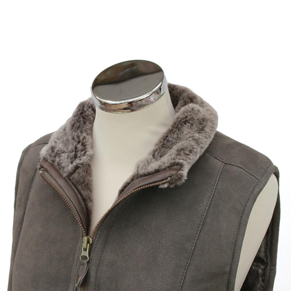 Ladies 'Gilly' Leather Sheepskin Gilet