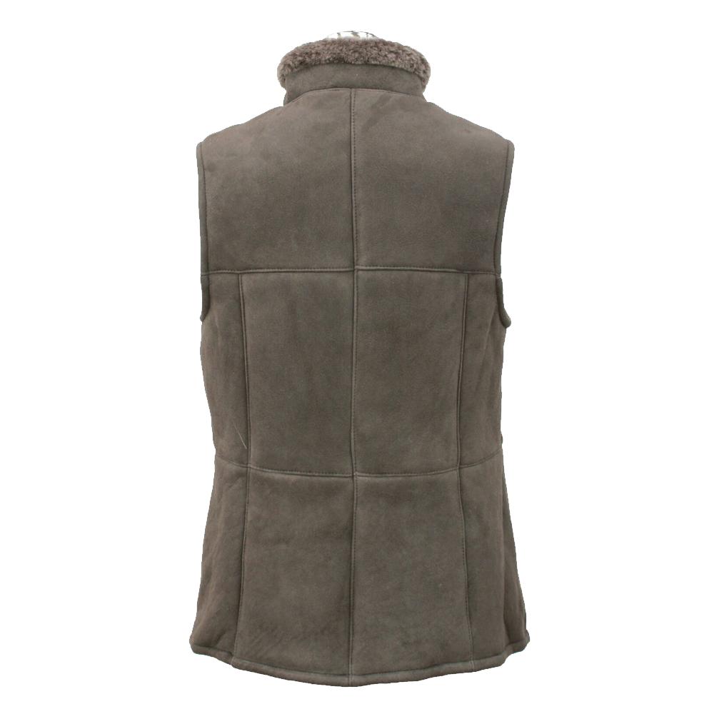 Ladies 'Gilly' Leather Sheepskin Gilet