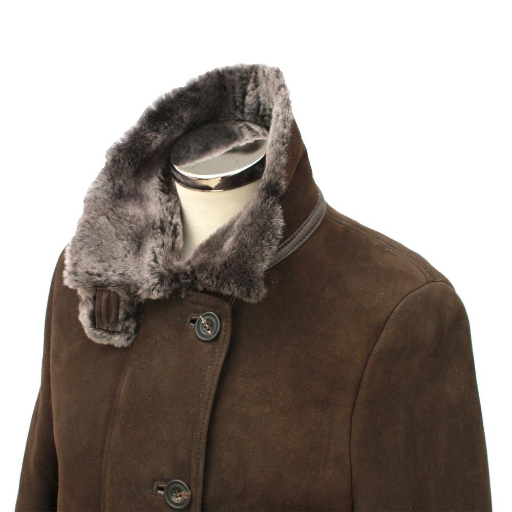 Ladies 'Jenny' Suede Sheepskin Coat