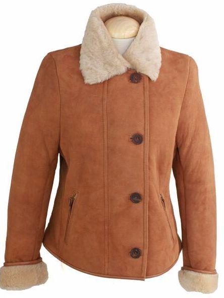 Ladies 'Jenny' Suede Sheepskin Coat