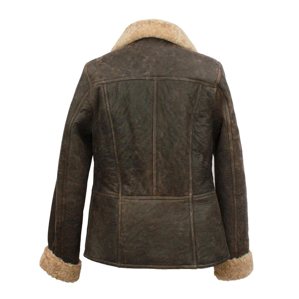 Ladies 'Krissy' Leather Sheepskin Aviator Jacket