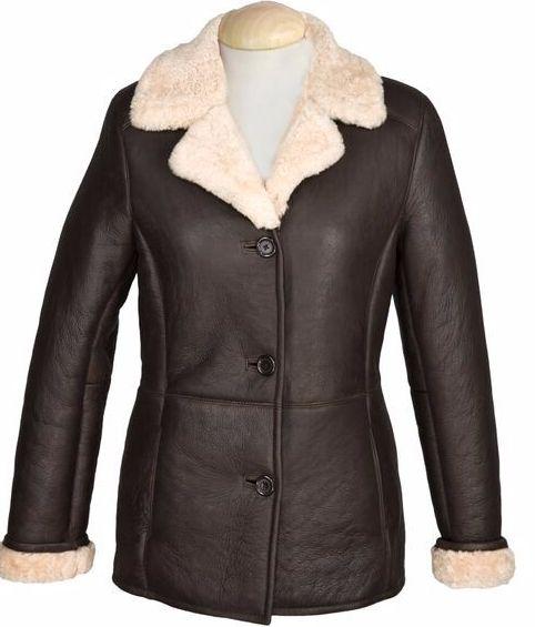 Ladies 'Rhianna' Leather Sheepskin Flying Jacket